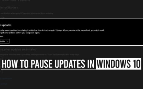 pause windows 10 update