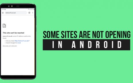 Some Sites are not Opening in Android