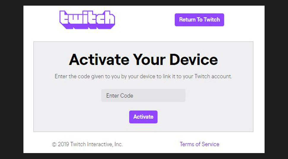 twitch activate