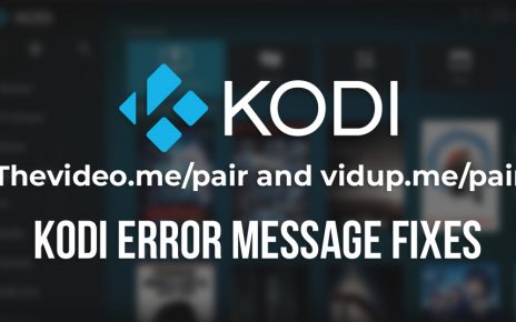 Thevideo.me/pair and vidup.me/pair Kodi Error Message Fixes