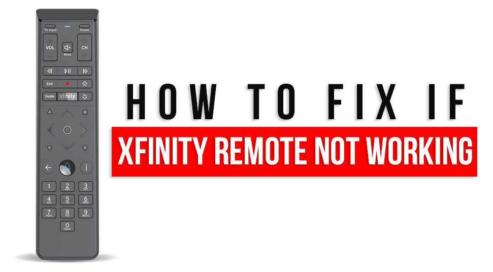 xfinity remote not working